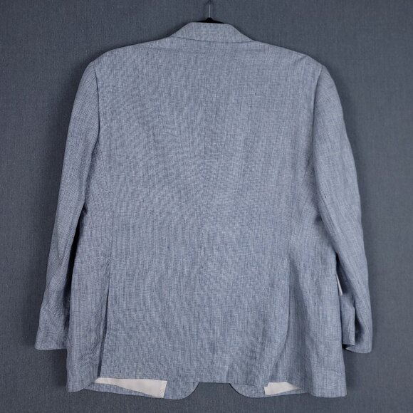 NWT Paul Fredrick Mens 100% Linen Blazer Jacket 52L Classic Fit - Picture 2 of 15